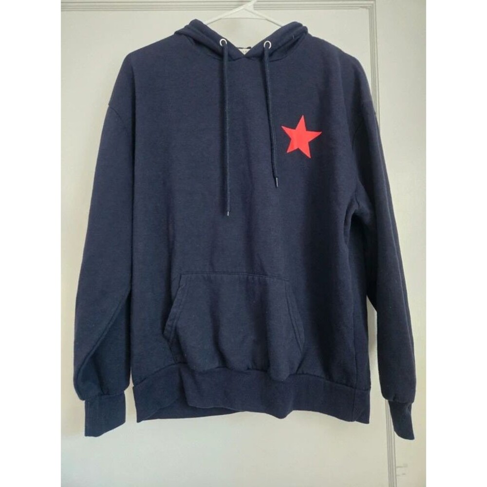 Aeropostle Navy Blue Red Star Hoodie